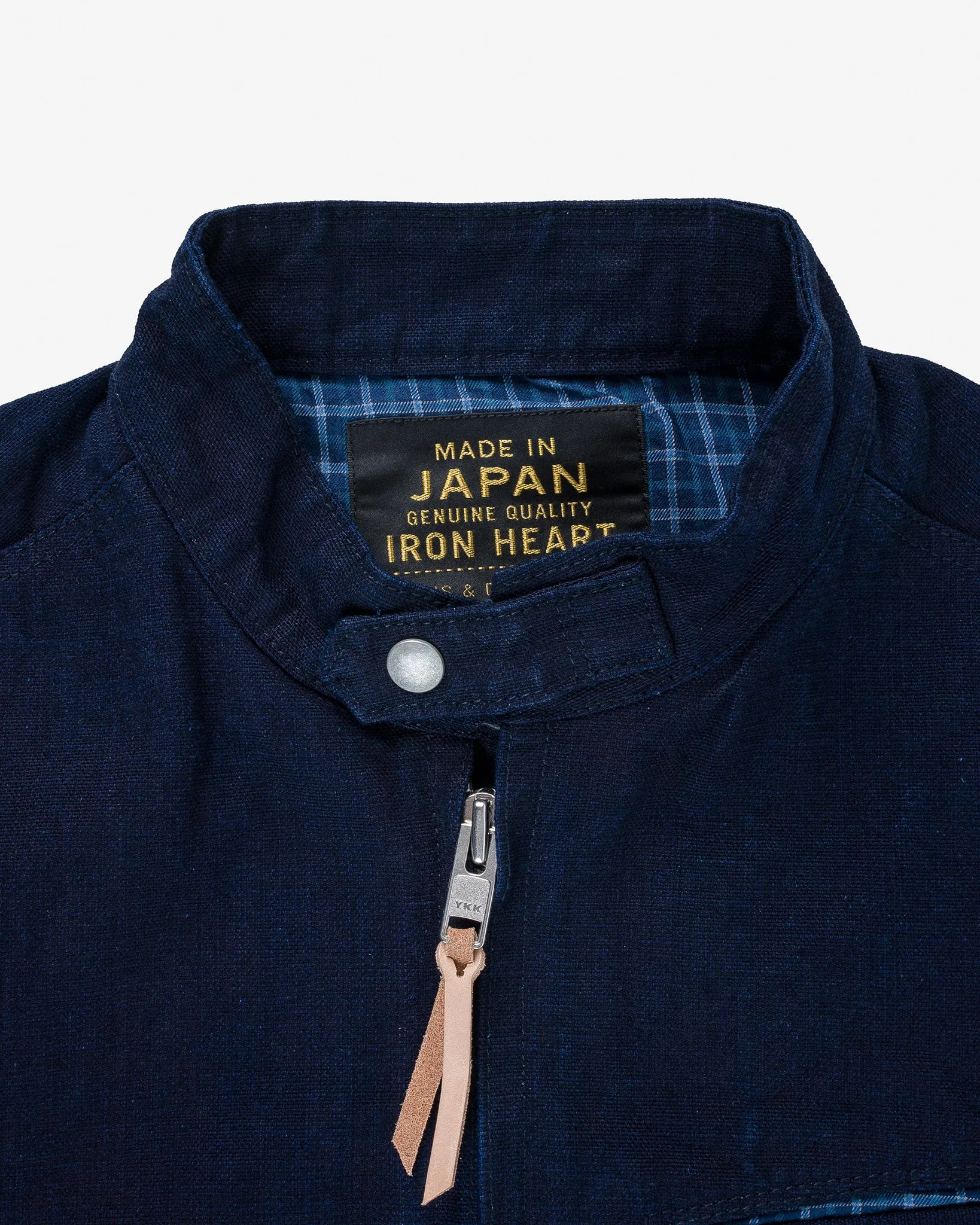 13oz Oxford Cloth Riders Jacket - Indigo