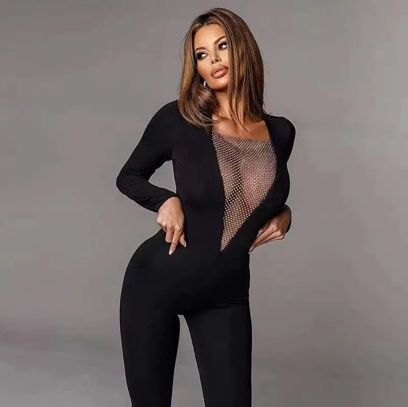 2022 Elegant Celebrity Night Club Party Women Jumpsuits Rompers