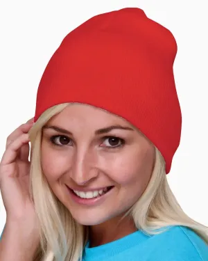 8" Knit Beanie No Cuff