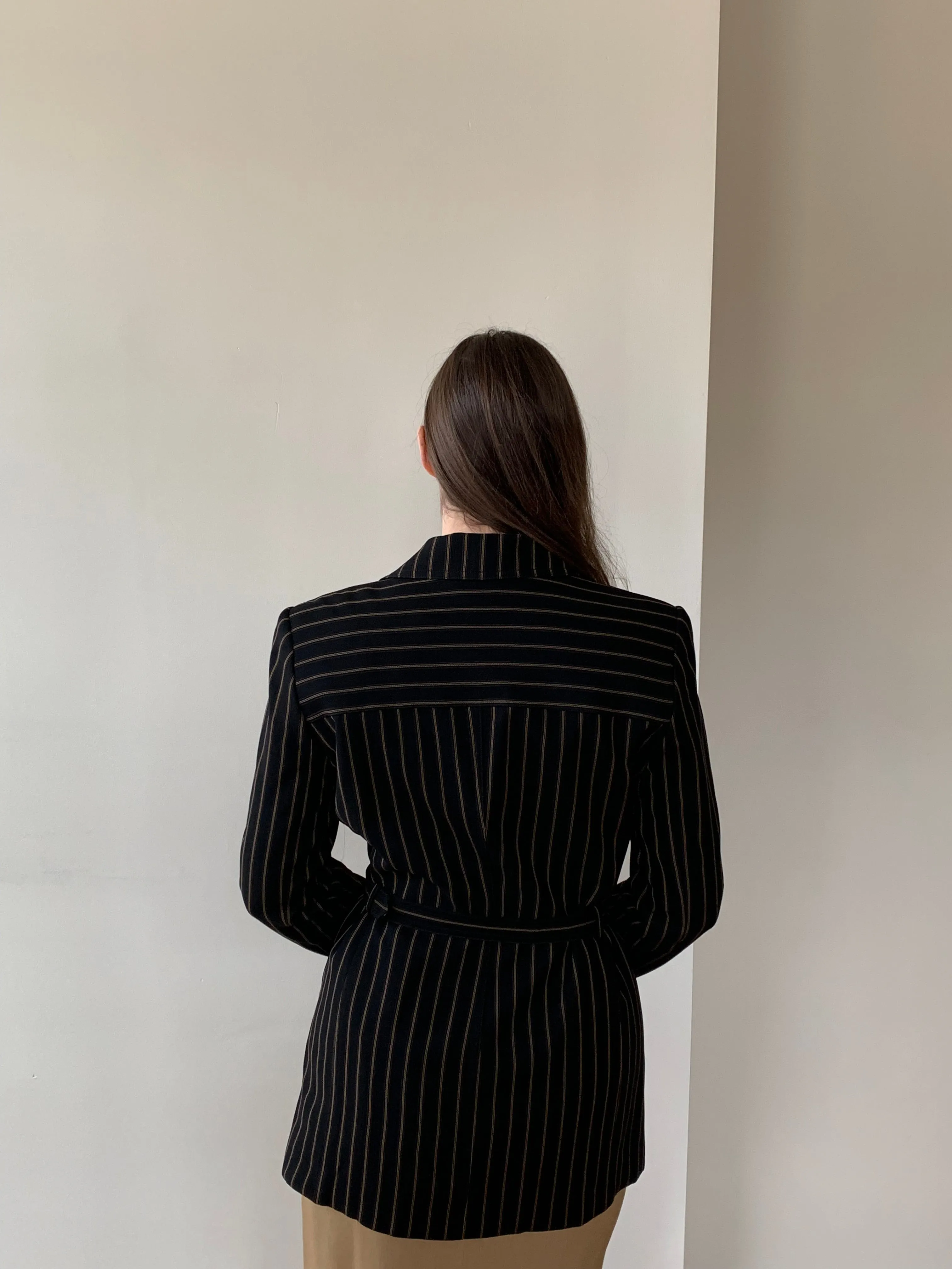 90s Dana Buchman pinstripe blazer