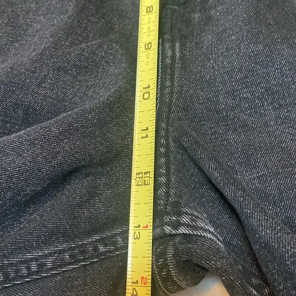 ABERCROMBIE &amp; FITCH NWT size 34 18L Slim Straight Ultra High Rise Black Jeans