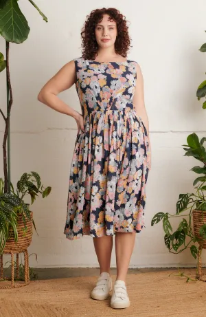 Abigail Dress - Summer Marigolds Floral