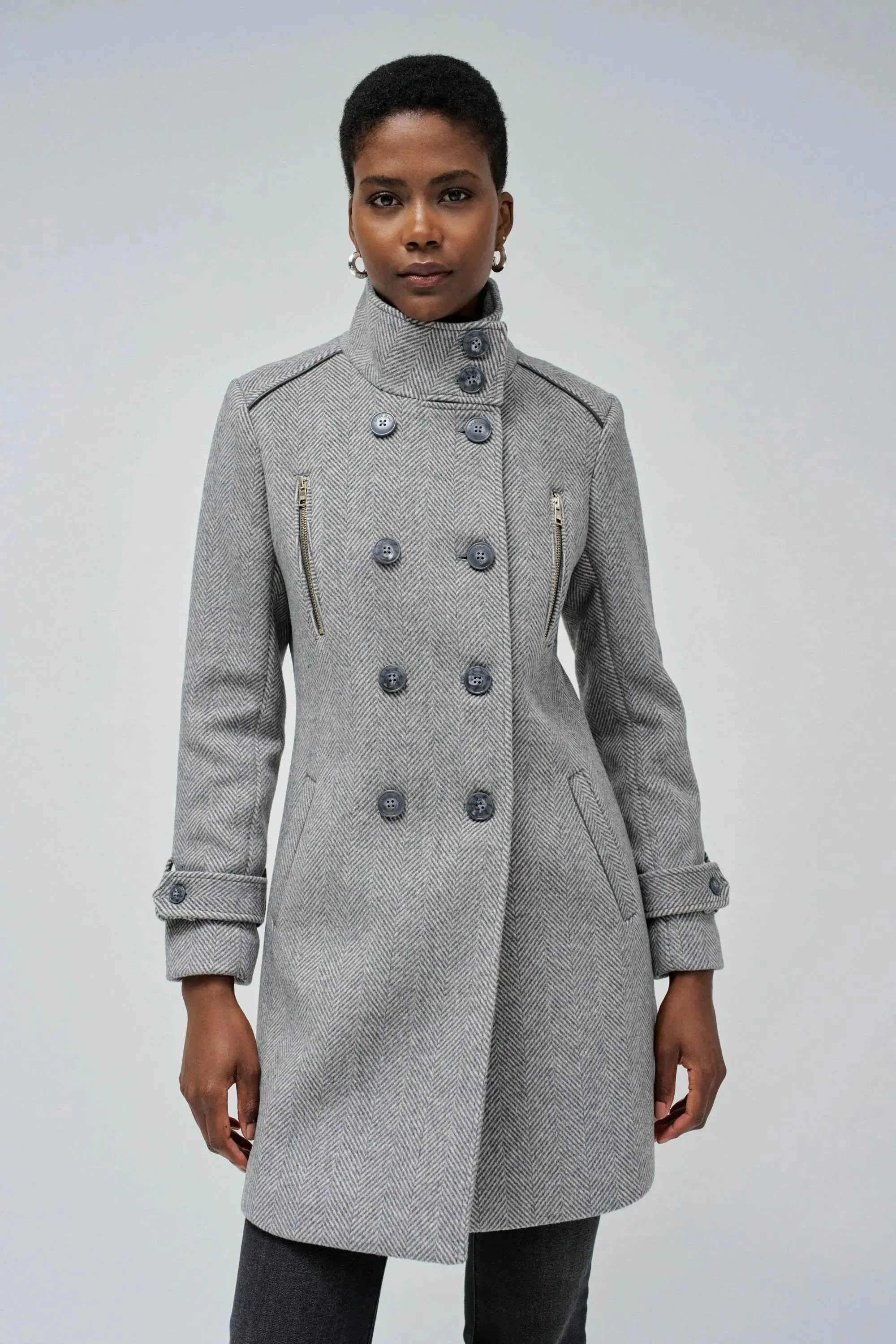 Abrigo SALSA Paño Grace Medium Gris