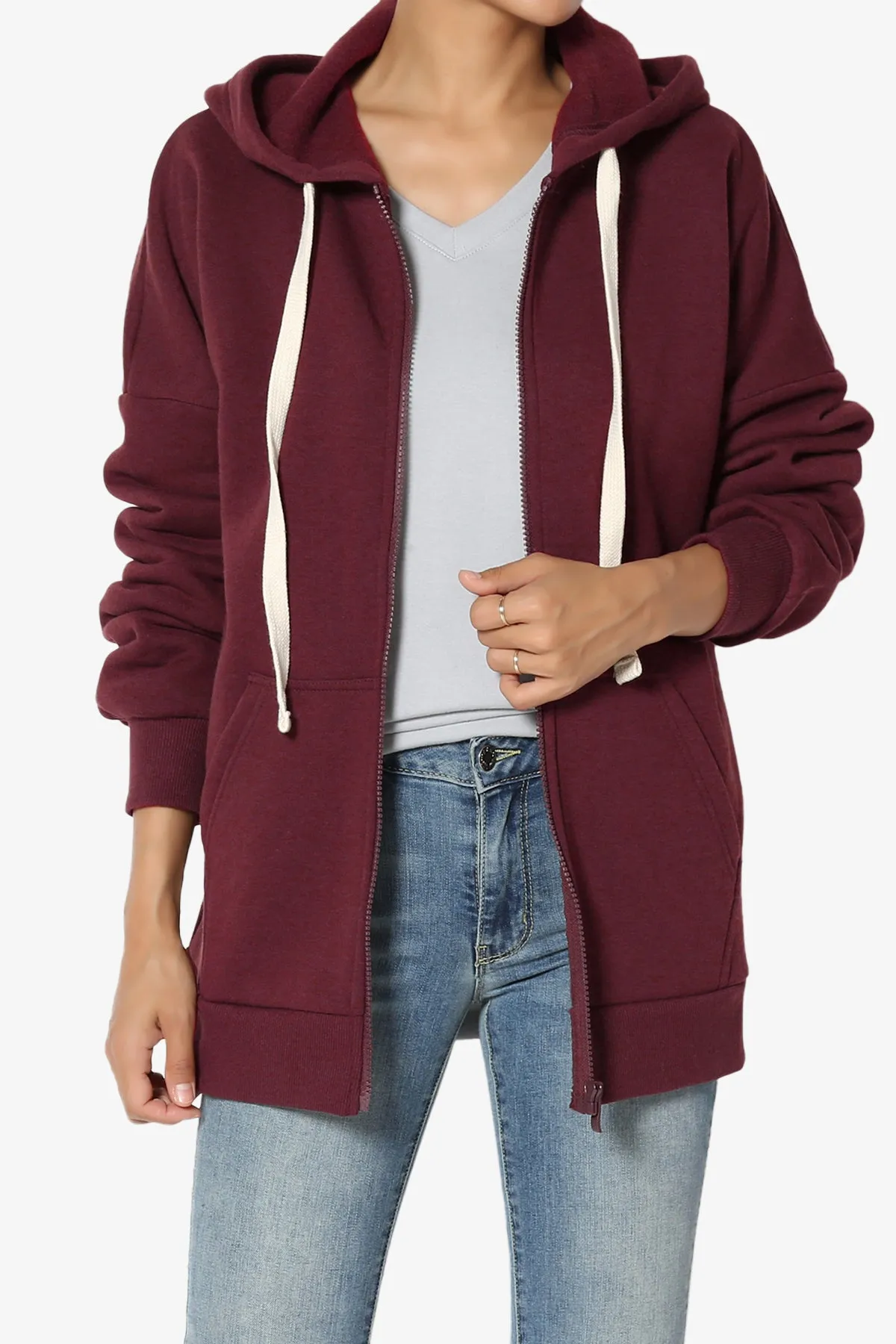 Accie Fleece Zip Hooded Jacket PLUS
