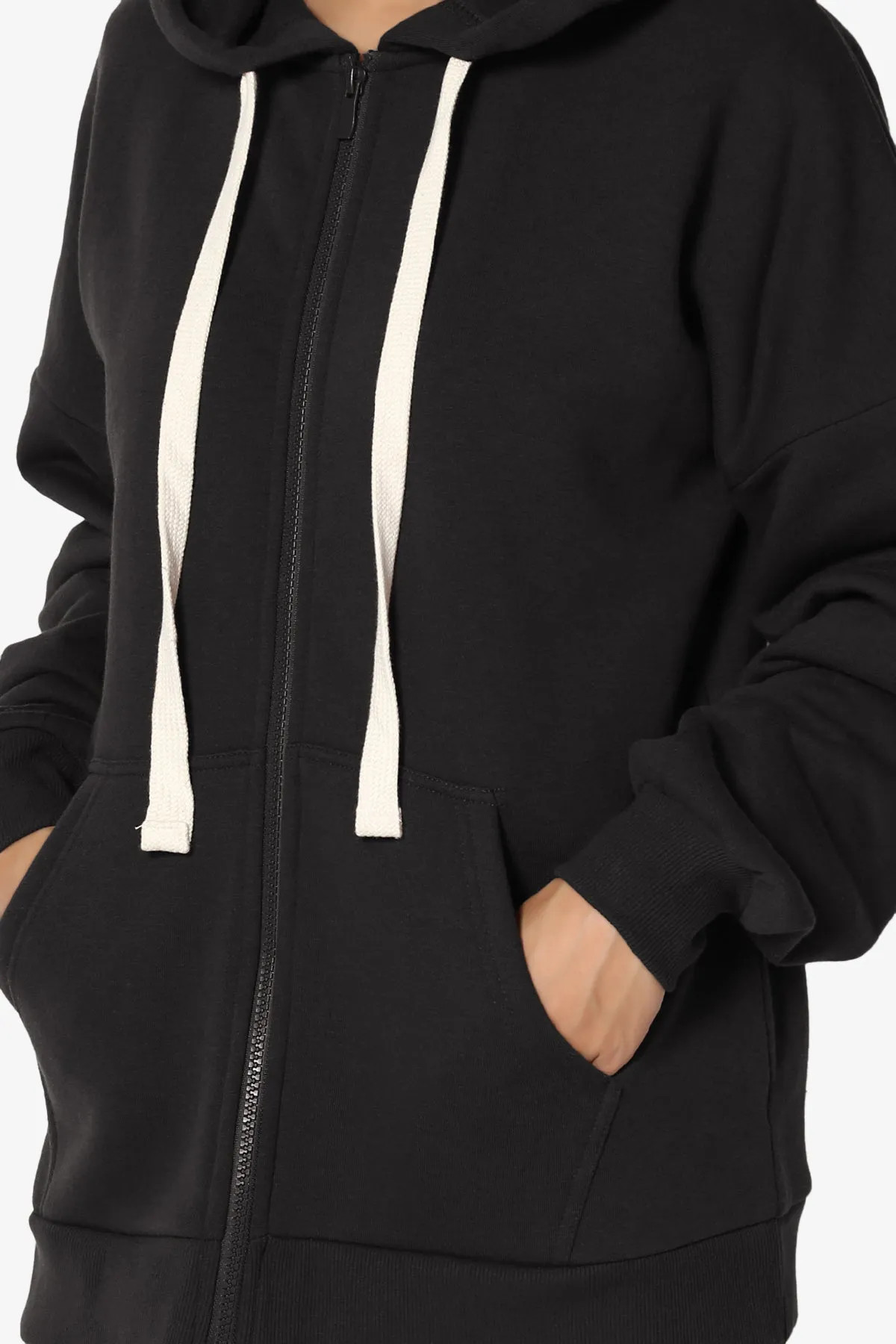 Accie Fleece Zip Hooded Jacket PLUS