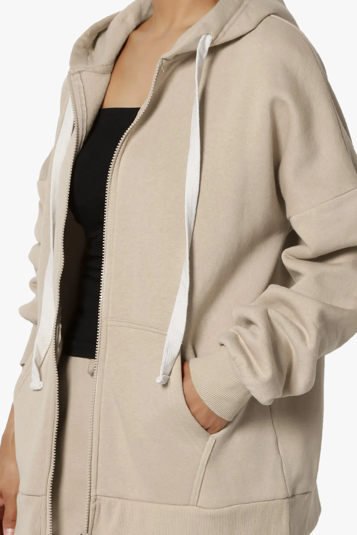 Accie Fleece Zip Hooded Jacket PLUS