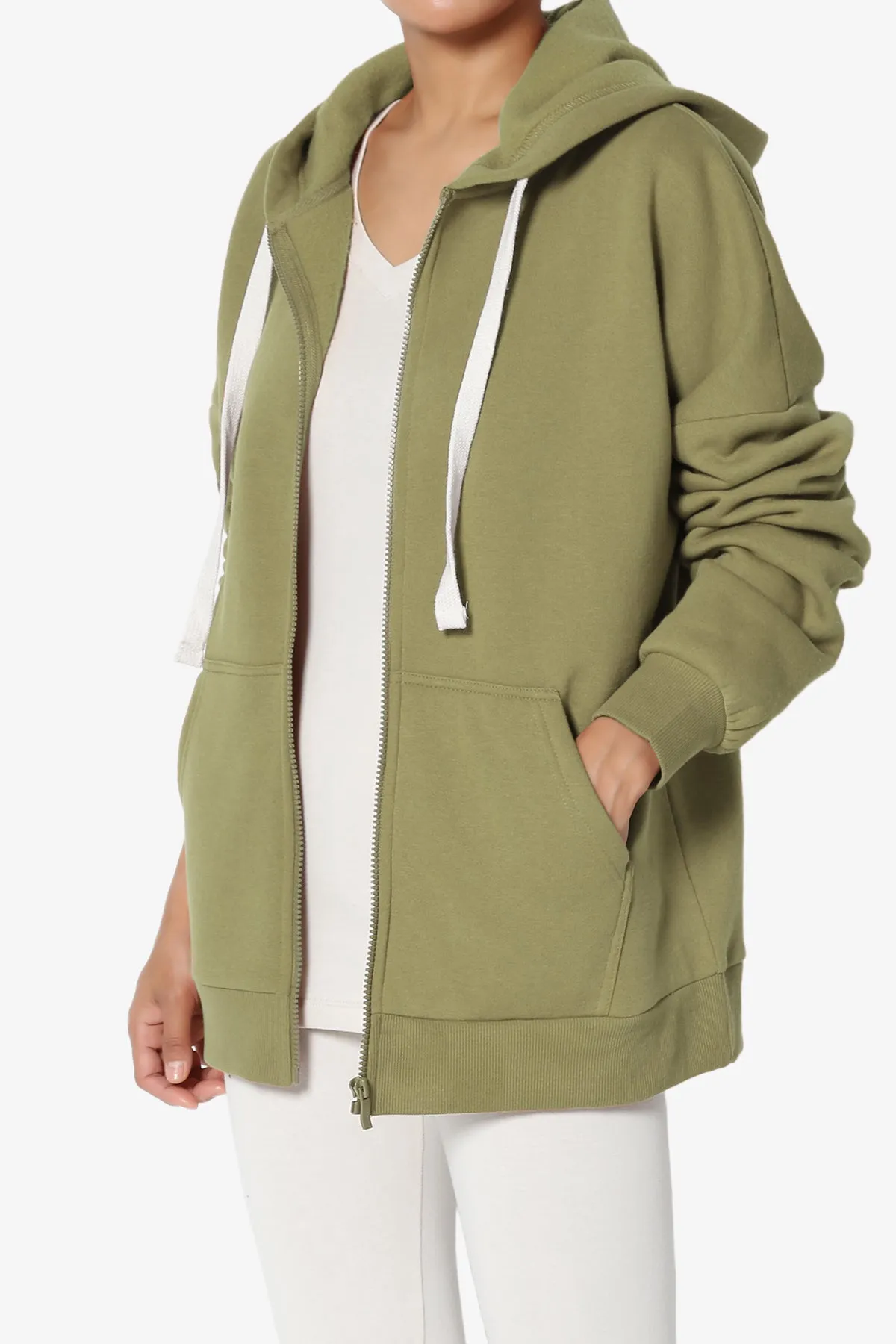 Accie Fleece Zip Hooded Jacket PLUS