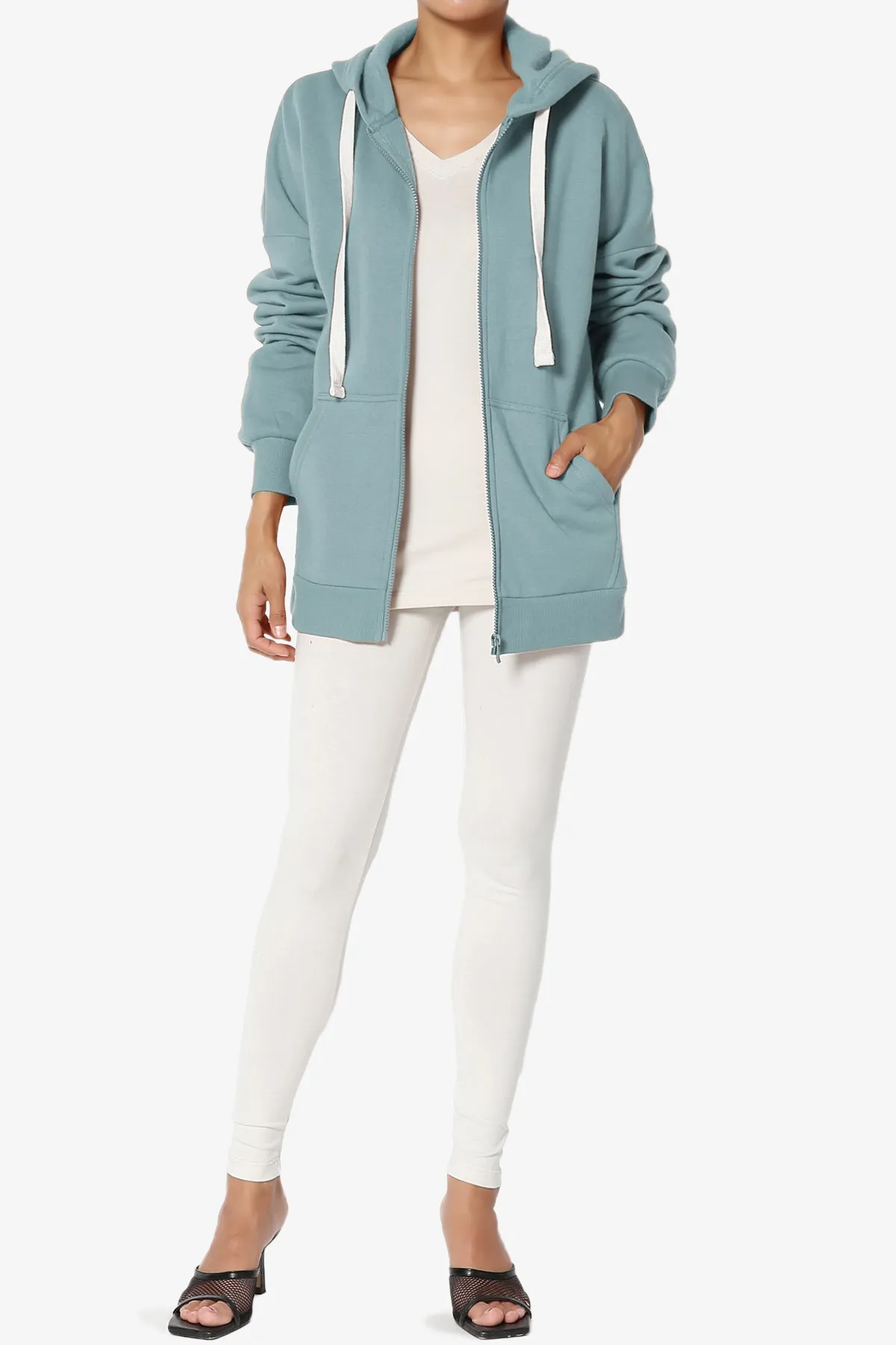 Accie Fleece Zip Hooded Jacket PLUS