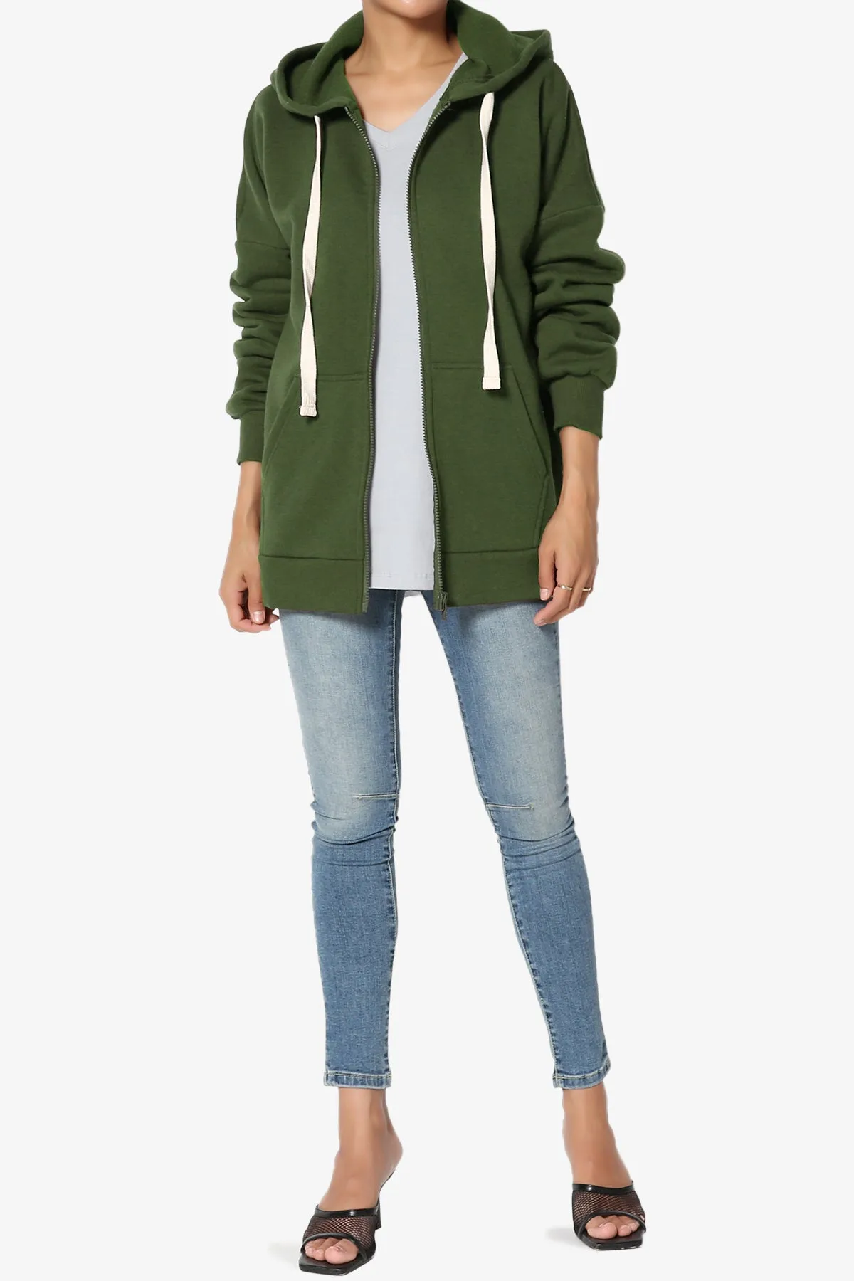 Accie Fleece Zip Hooded Jacket PLUS