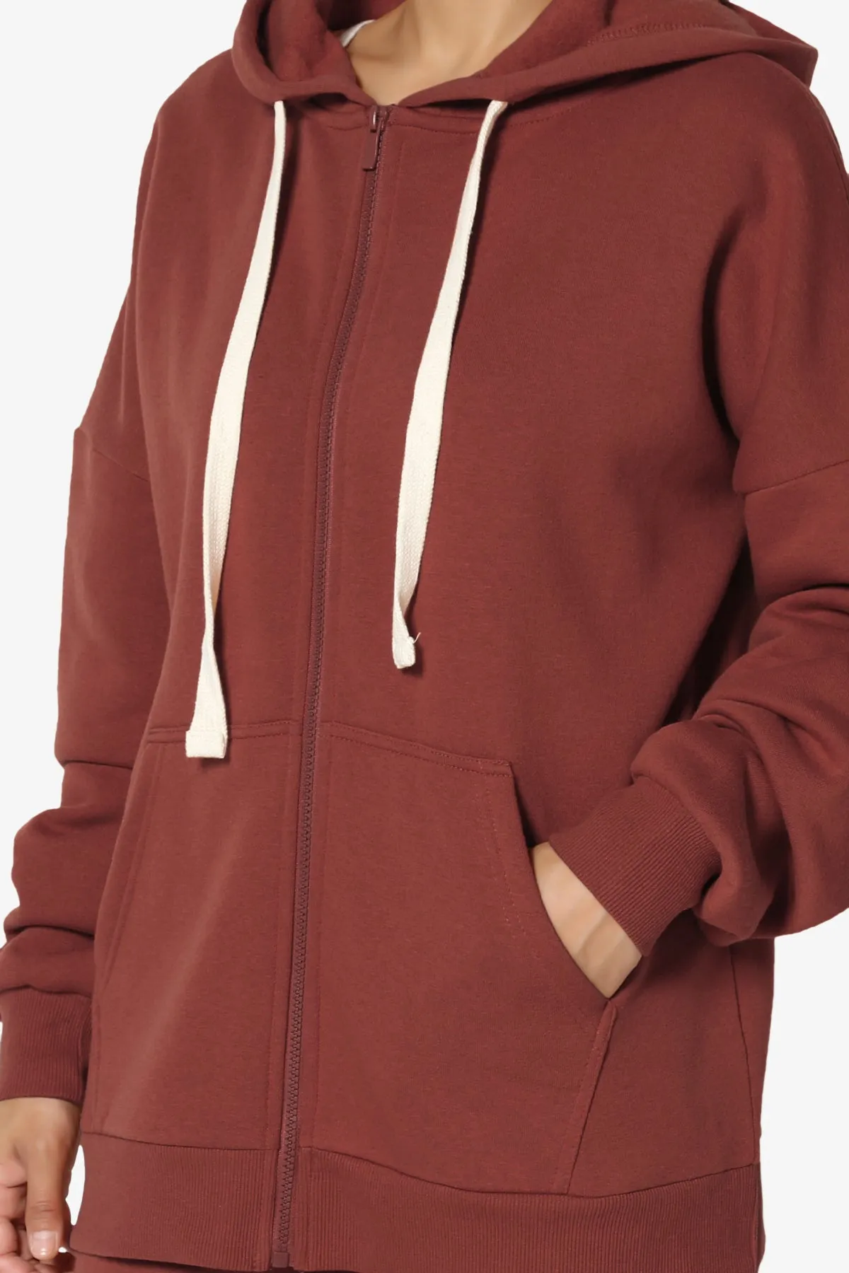 Accie Fleece Zip Hooded Jacket PLUS