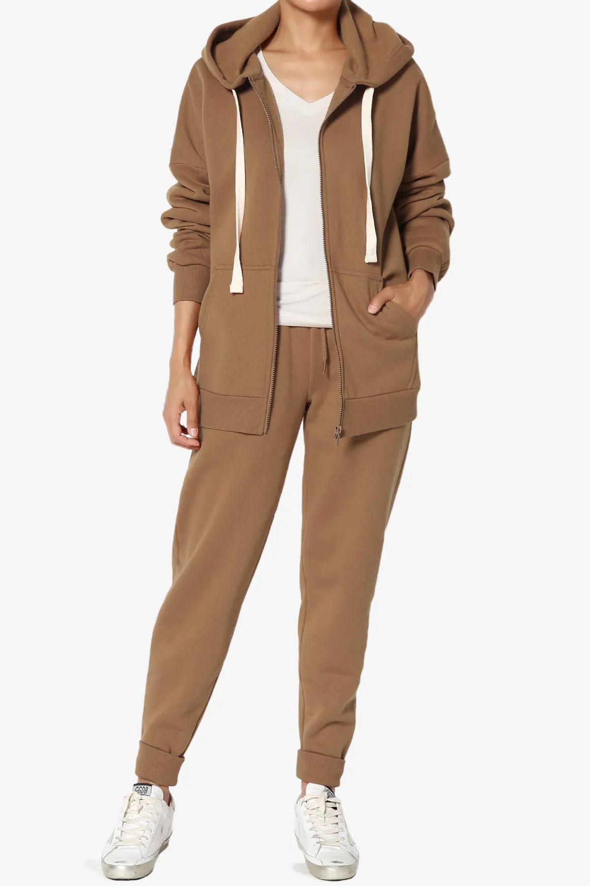 Accie Fleece Zip Hooded Jacket PLUS