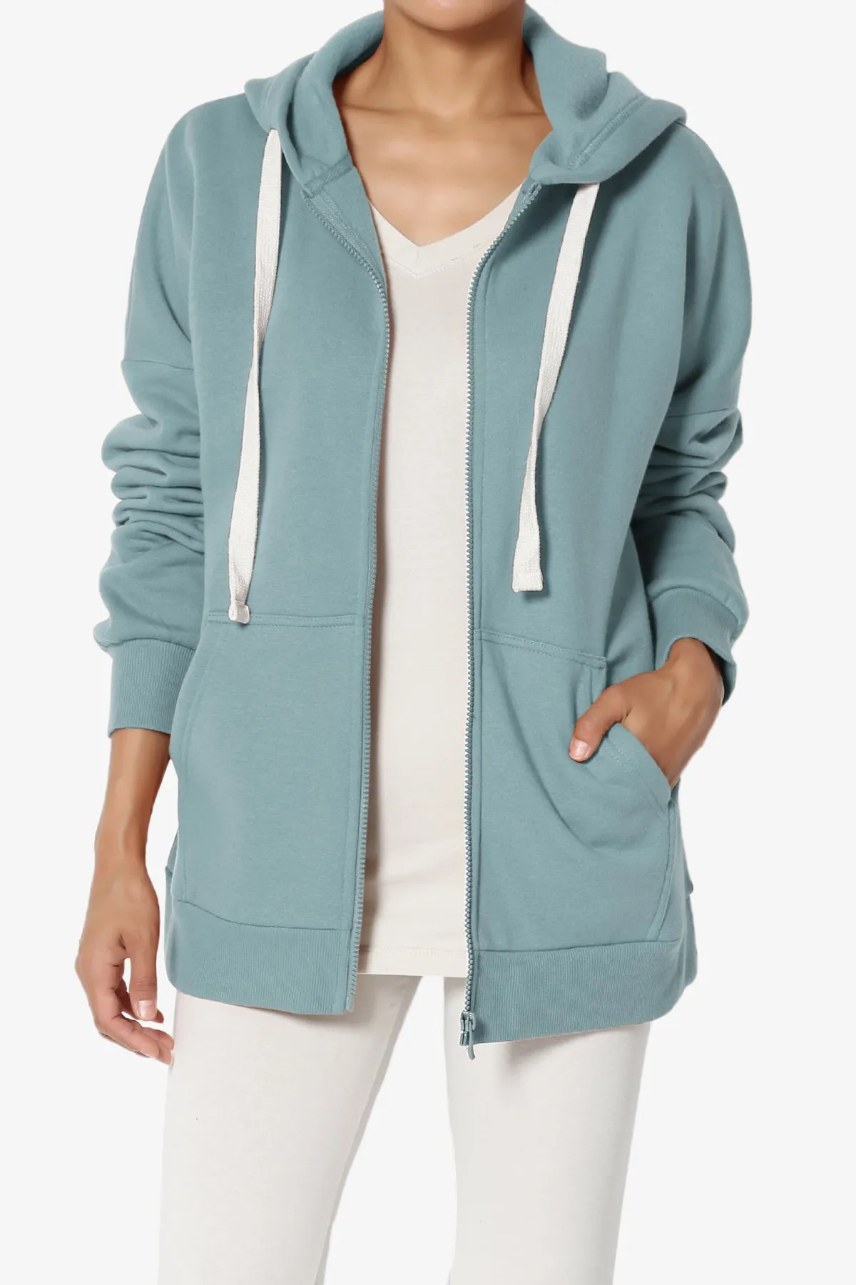 Accie Fleece Zip Hooded Jacket PLUS