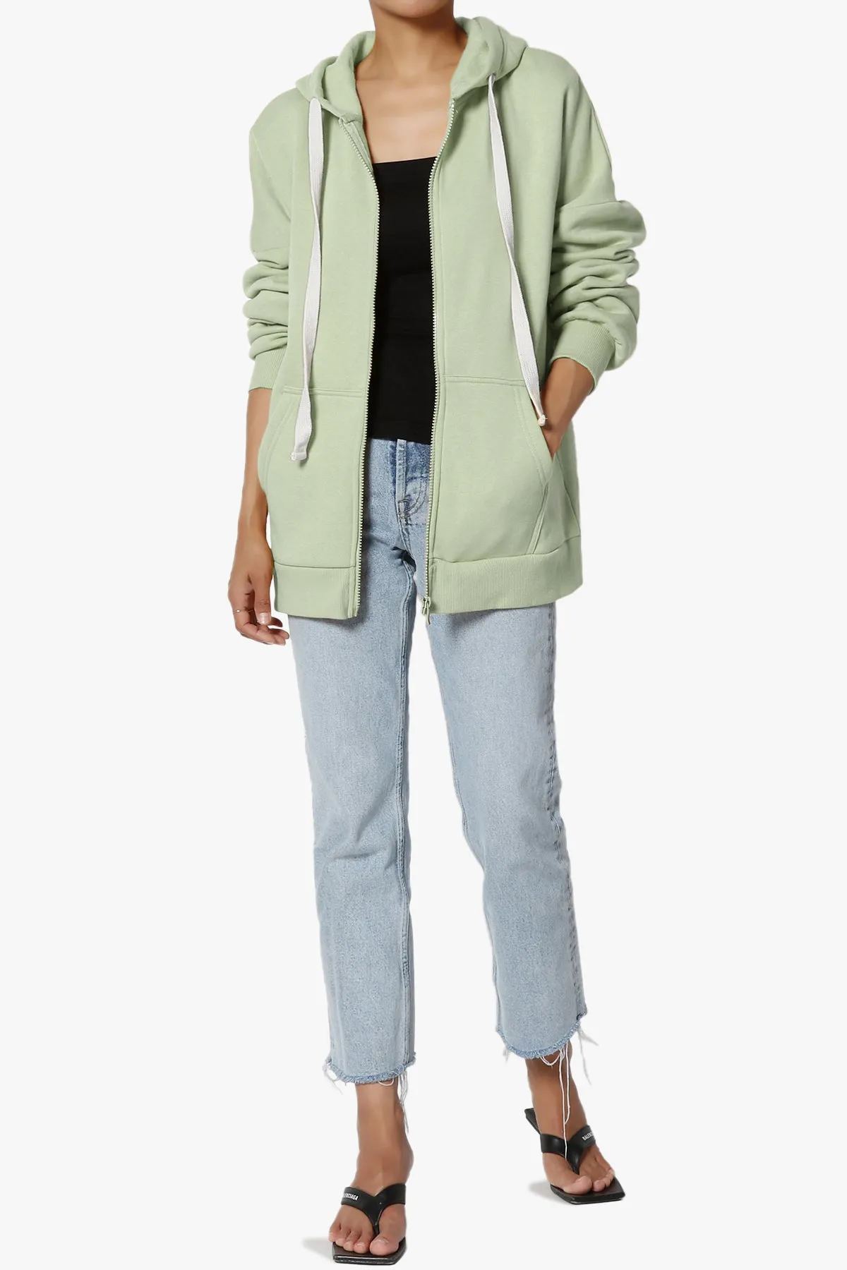 Accie Fleece Zip Hooded Jacket PLUS