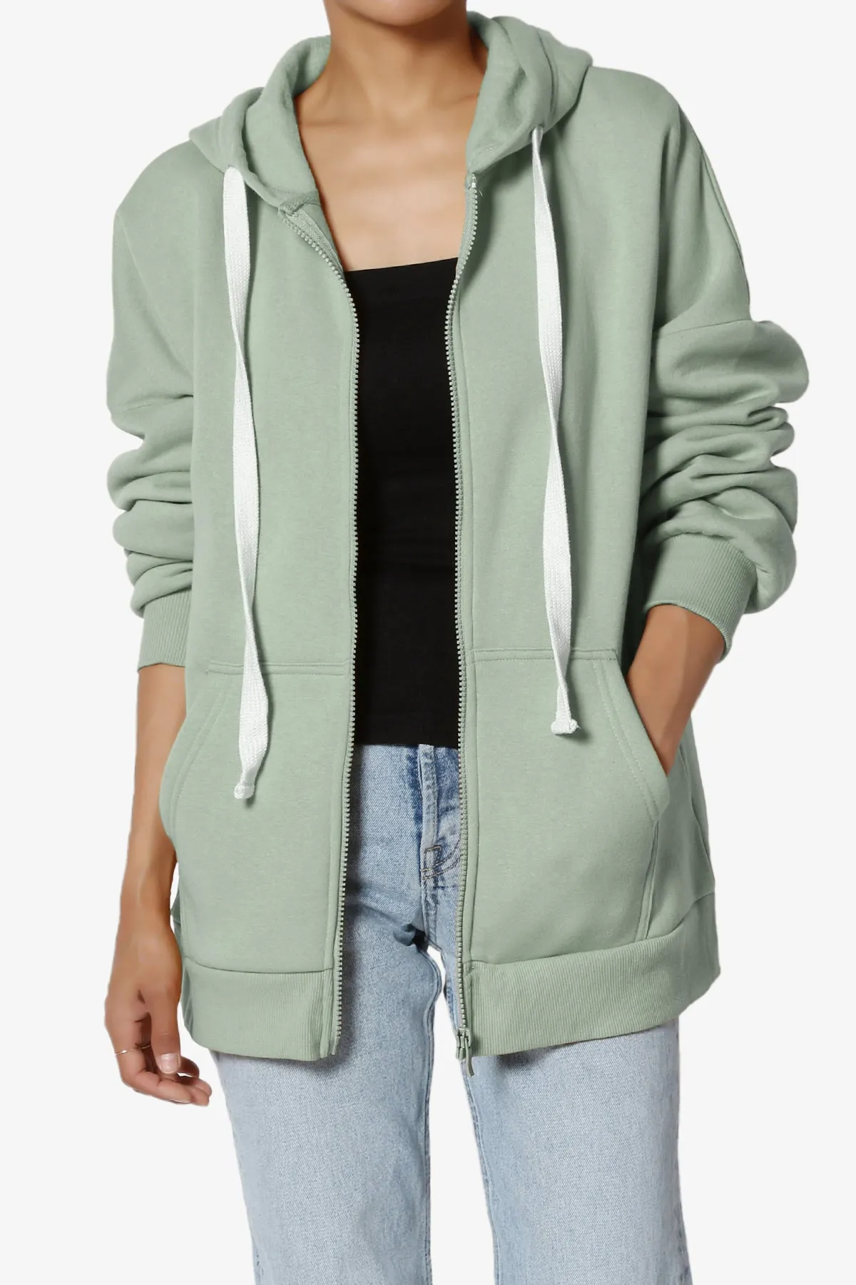 Accie Fleece Zip Hooded Jacket PLUS