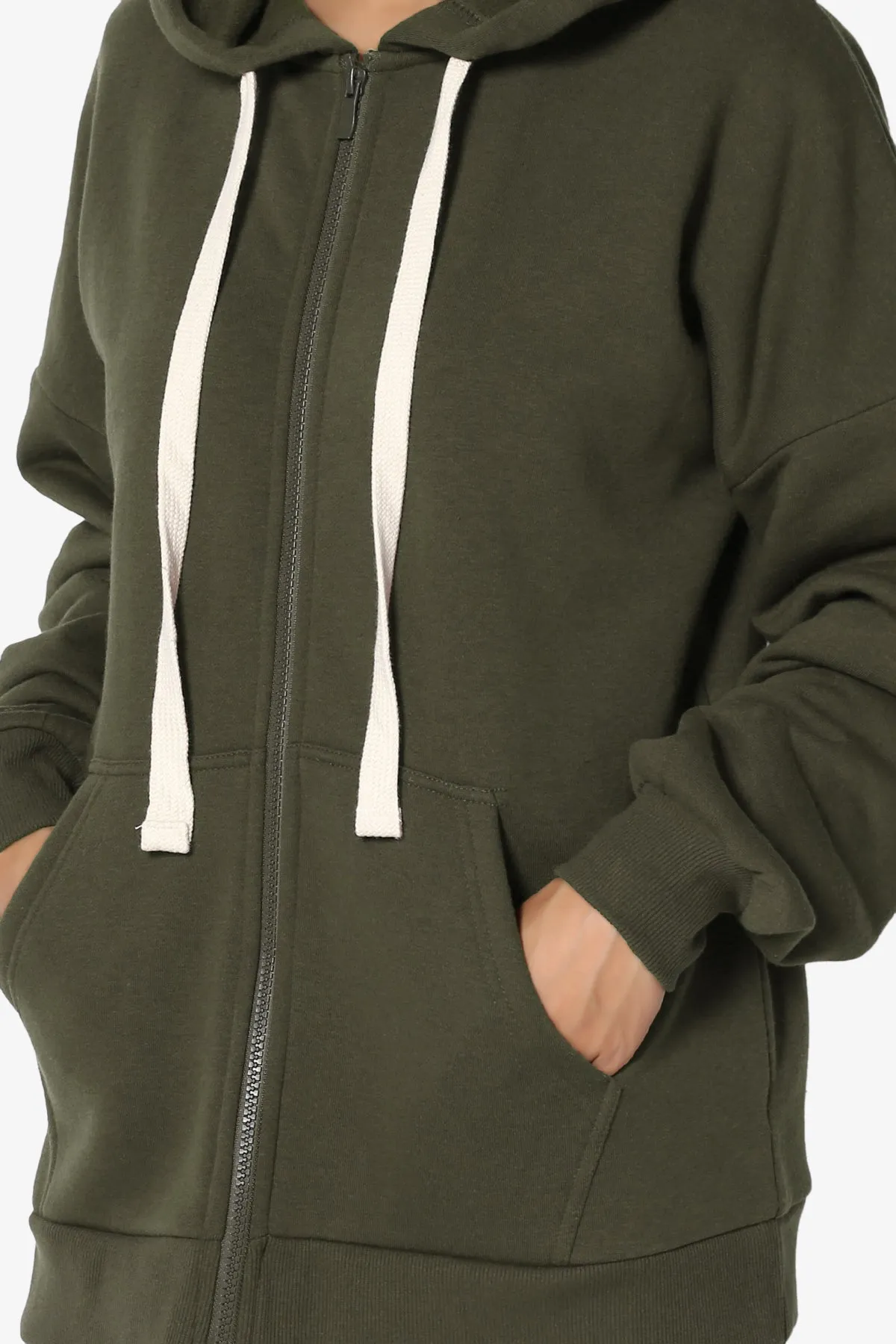 Accie Fleece Zip Hooded Jacket PLUS