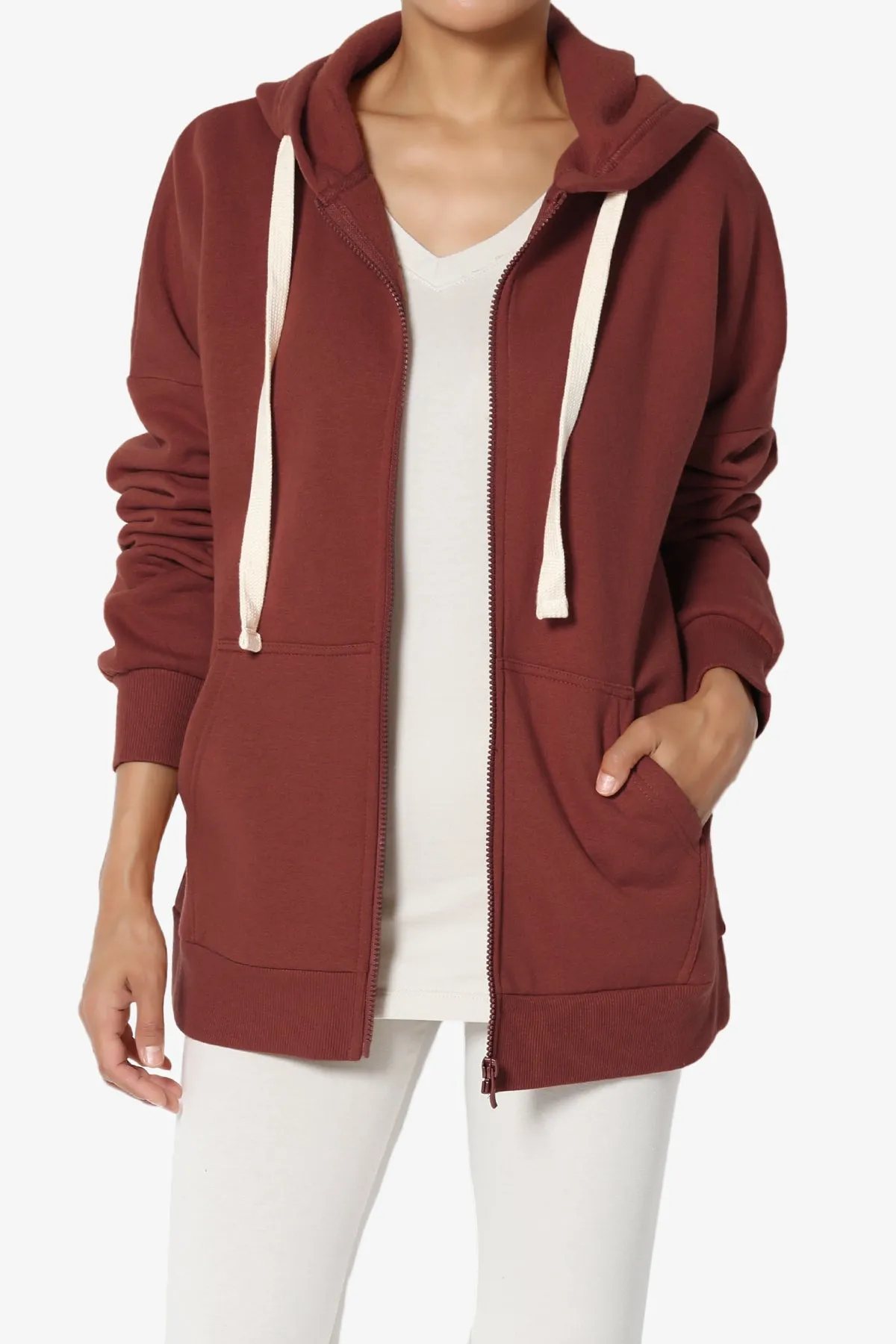 Accie Fleece Zip Hooded Jacket PLUS