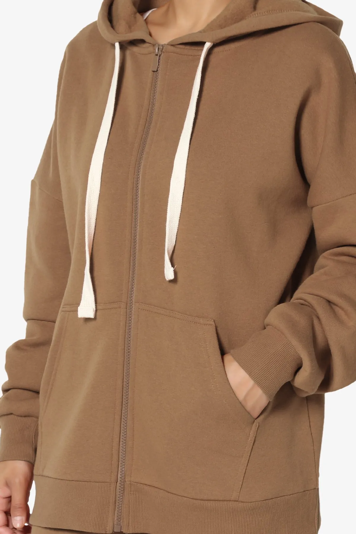 Accie Fleece Zip Hooded Jacket PLUS