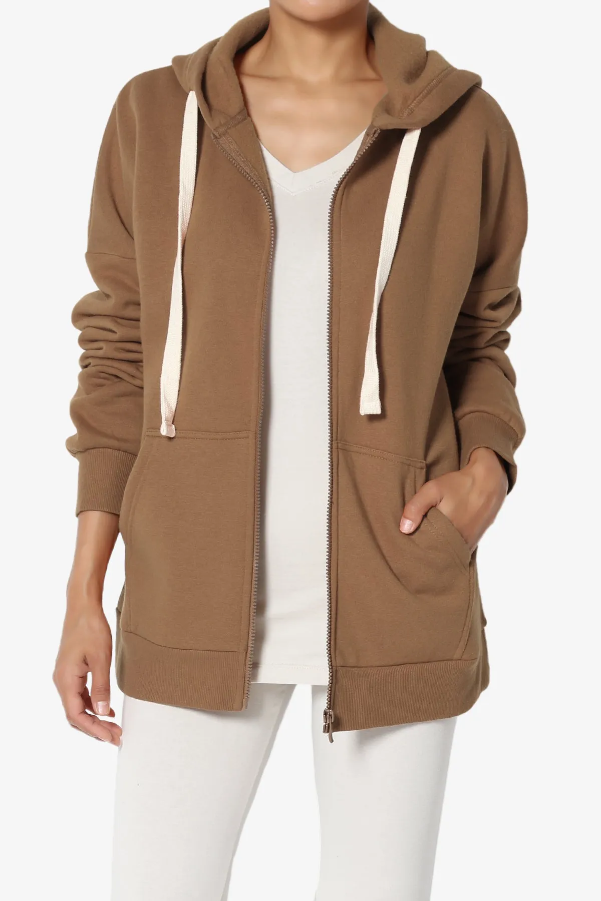 Accie Fleece Zip Hooded Jacket PLUS