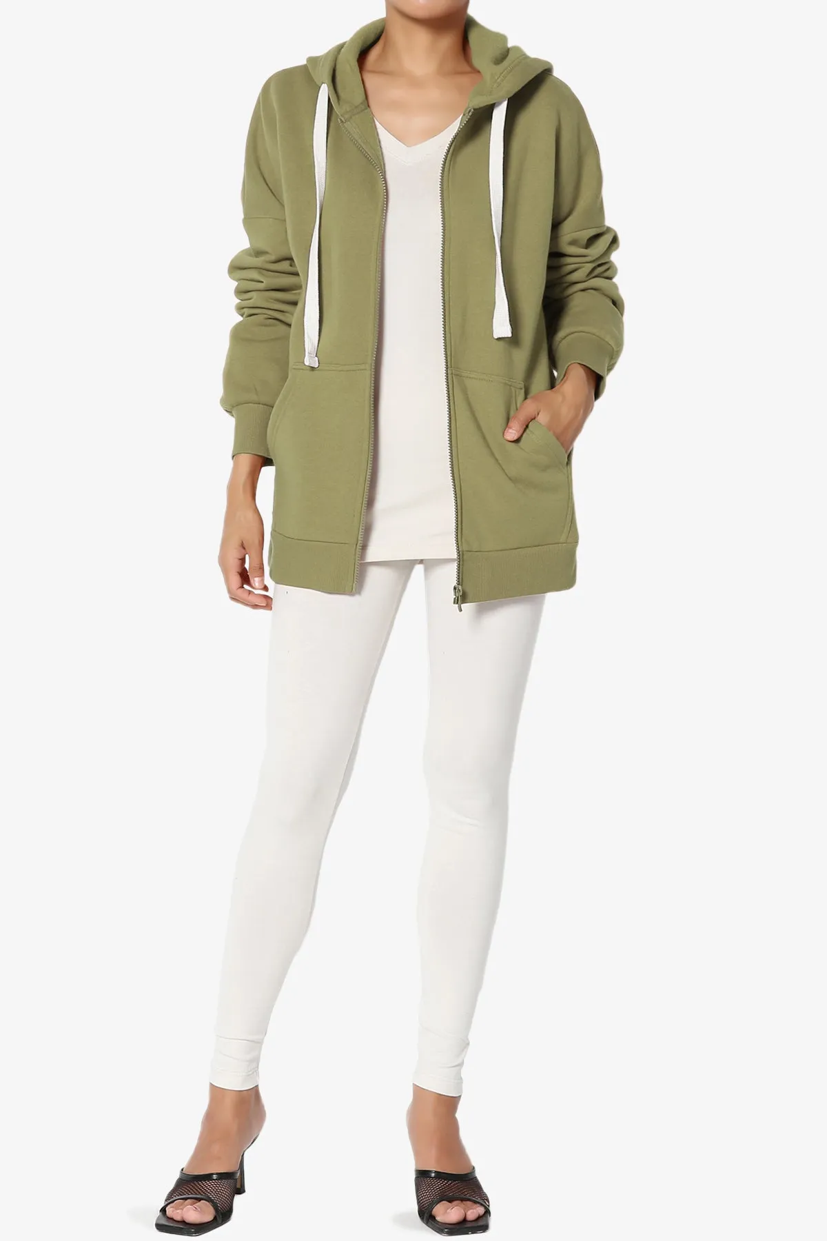 Accie Fleece Zip Hooded Jacket PLUS