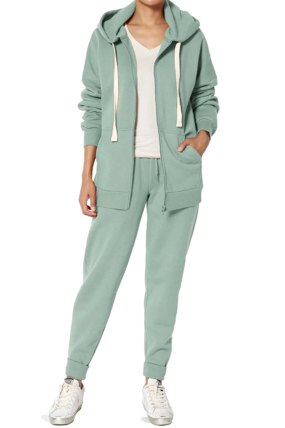 Accie Fleece Zip Hooded Jacket PLUS