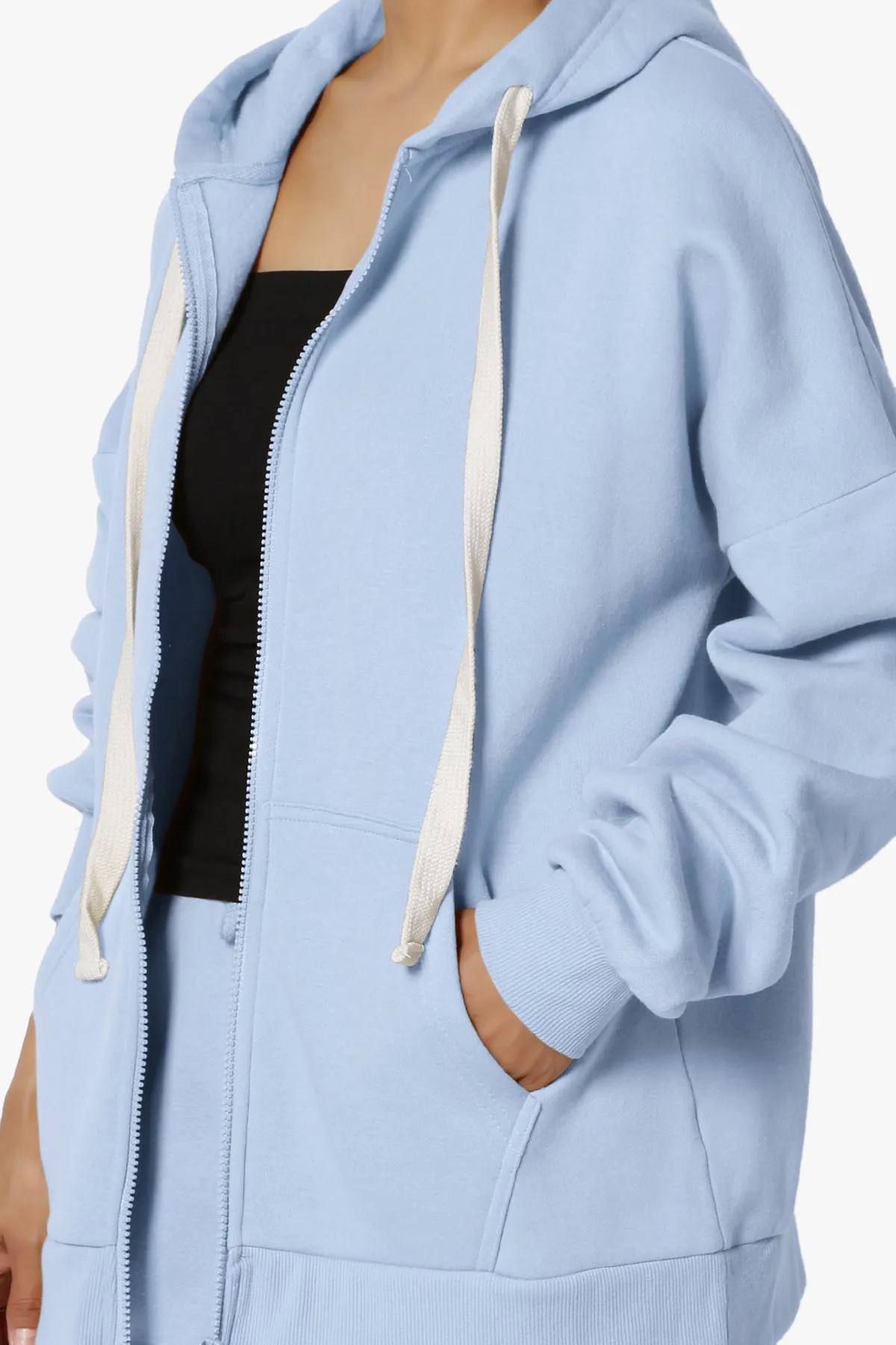 Accie Fleece Zip Hooded Jacket PLUS