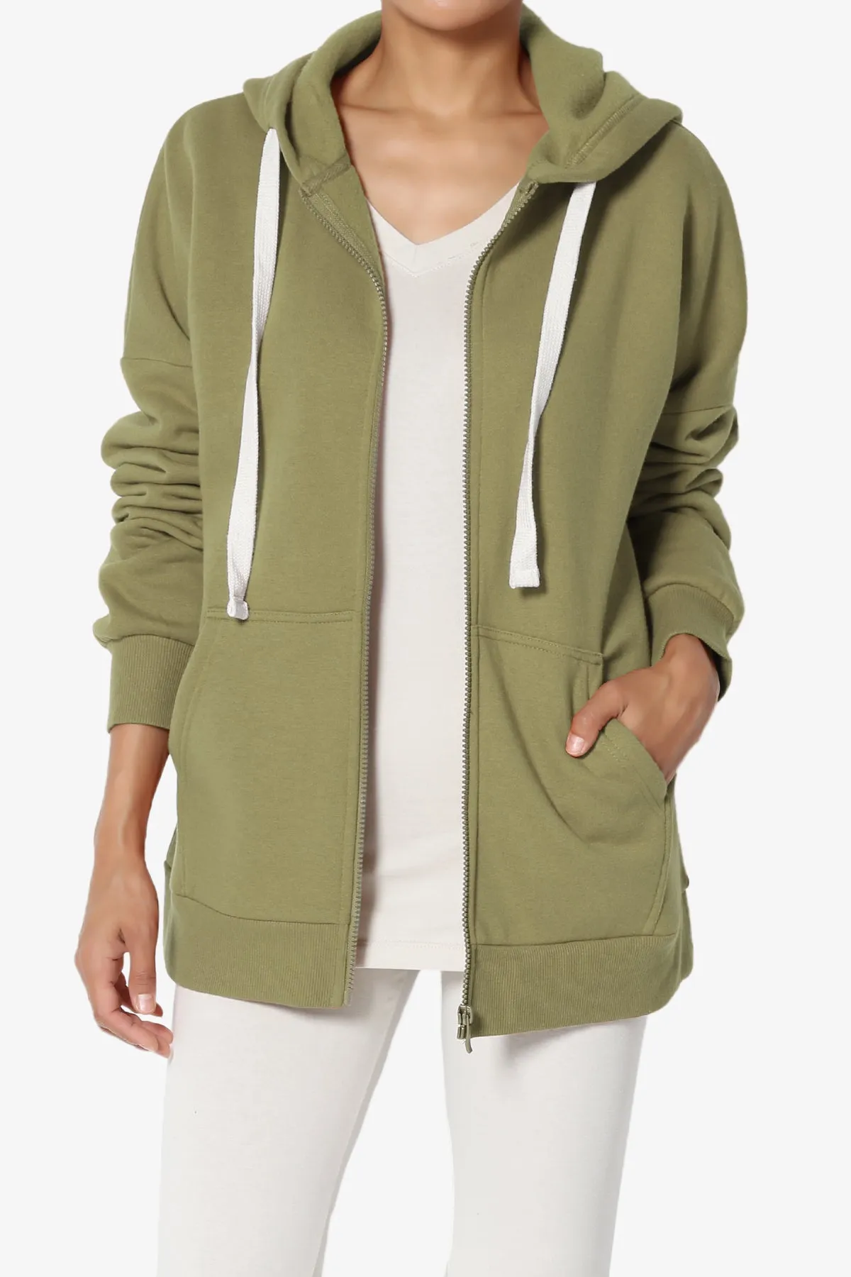 Accie Fleece Zip Hooded Jacket PLUS