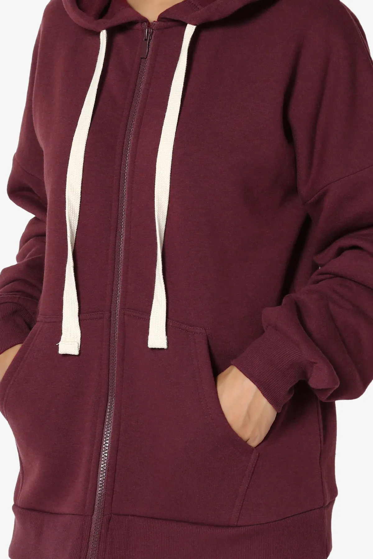 Accie Fleece Zip Hooded Jacket PLUS
