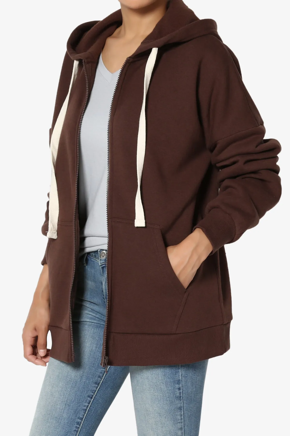 Accie Fleece Zip Hooded Jacket PLUS