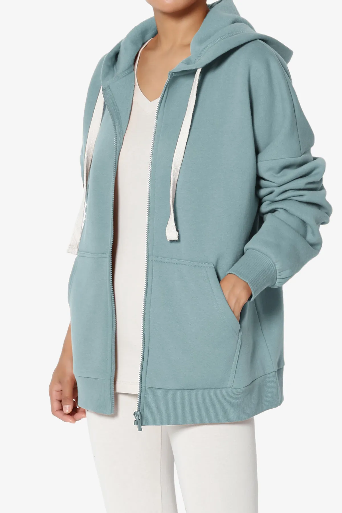 Accie Fleece Zip Hooded Jacket PLUS