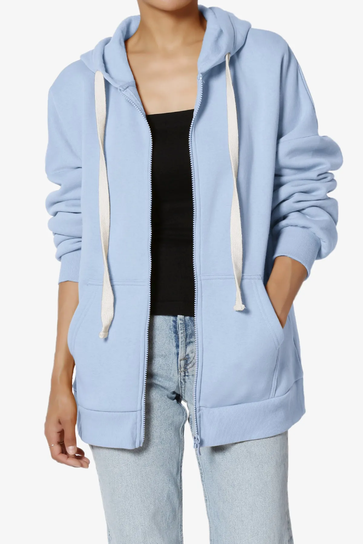 Accie Fleece Zip Hooded Jacket PLUS