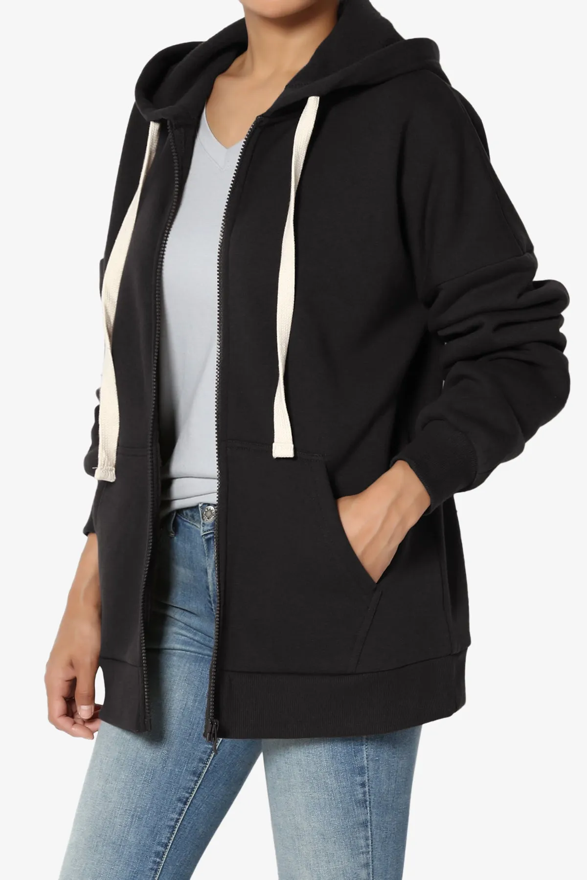 Accie Fleece Zip Hooded Jacket PLUS
