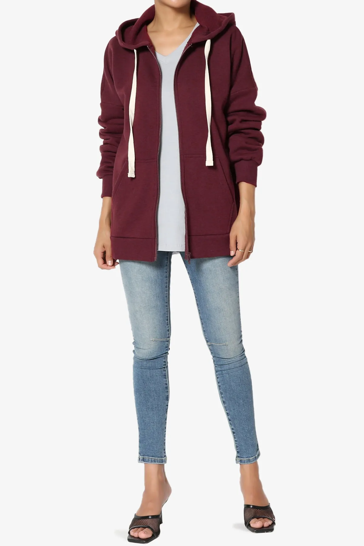 Accie Fleece Zip Hooded Jacket PLUS