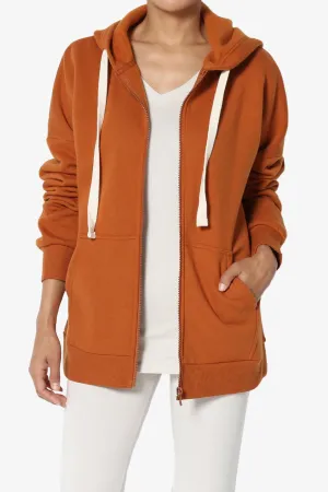 Accie Fleece Zip Hooded Jacket PLUS