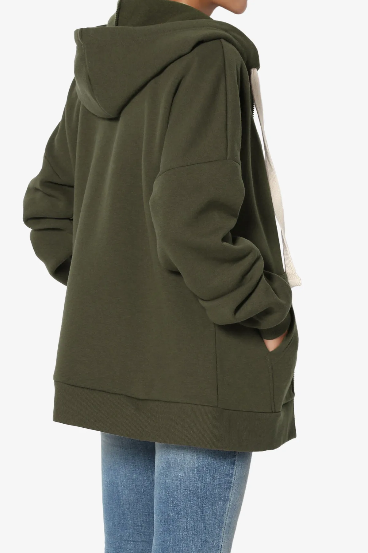 Accie Fleece Zip Hooded Jacket PLUS