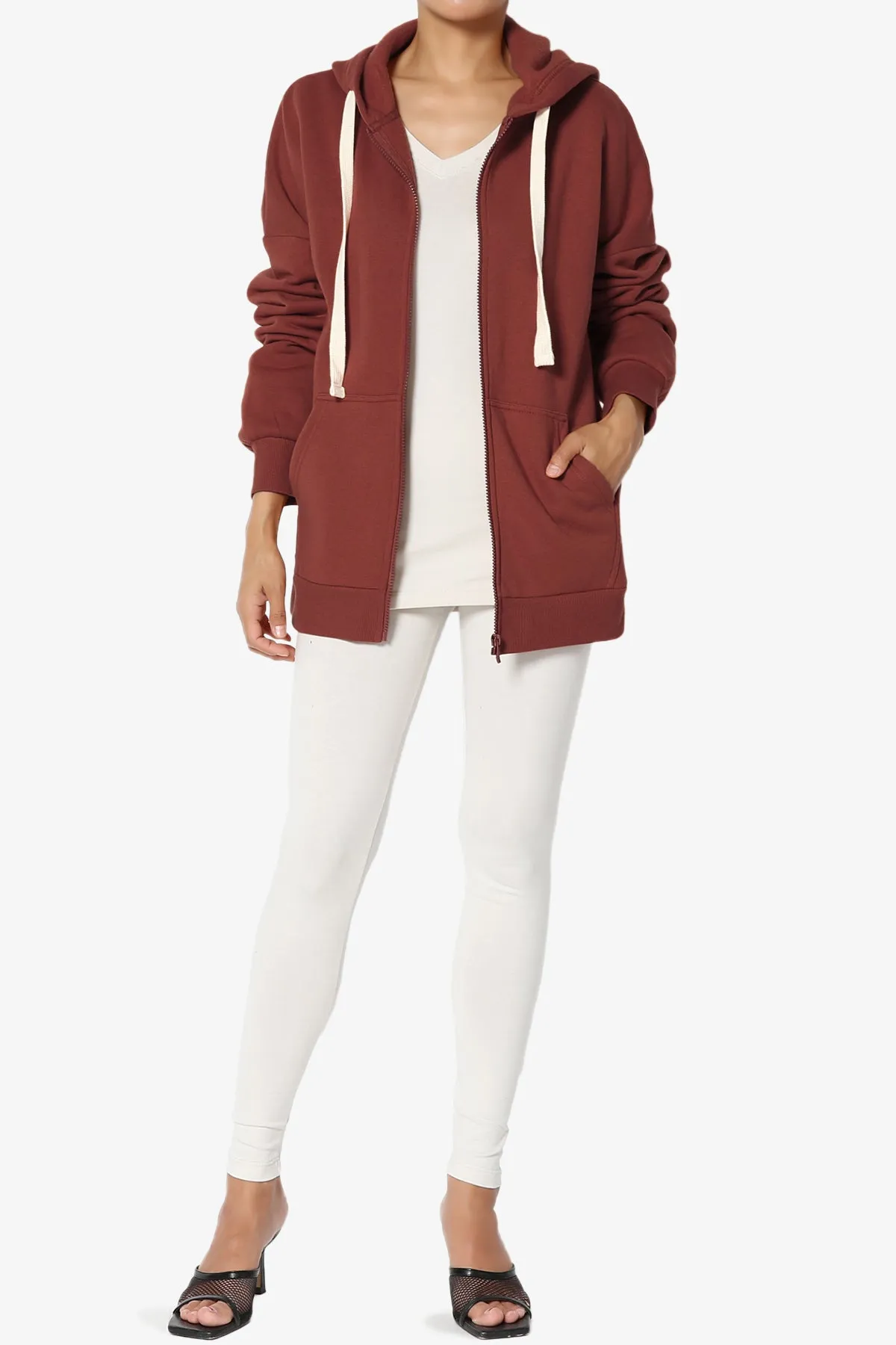 Accie Fleece Zip Hooded Jacket PLUS