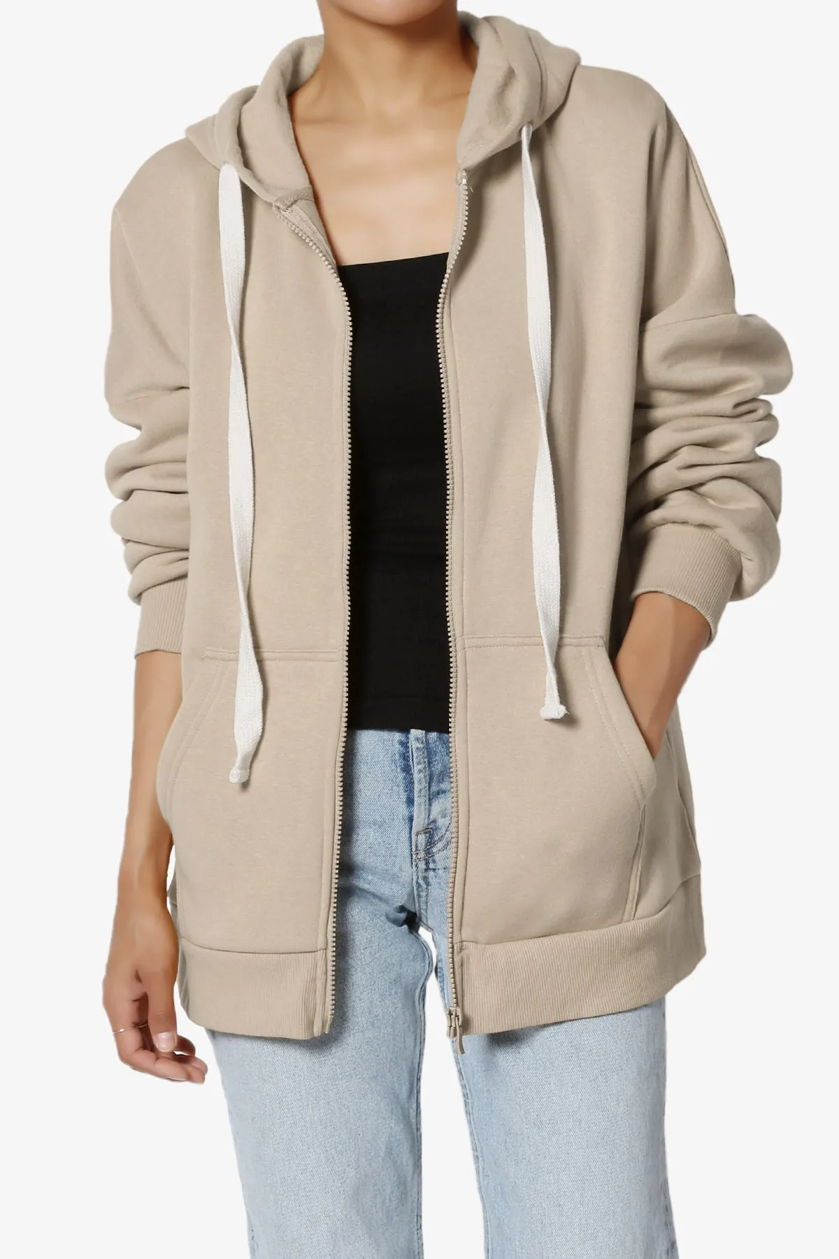 Accie Fleece Zip Hooded Jacket PLUS