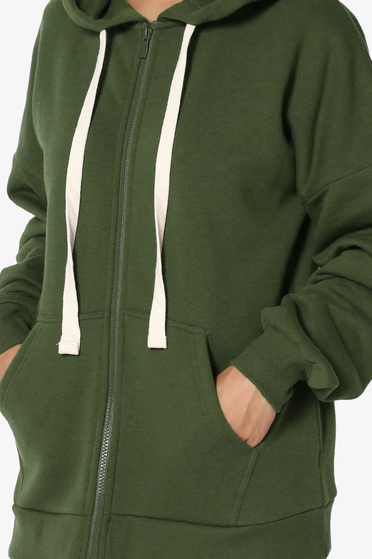 Accie Fleece Zip Hooded Jacket PLUS