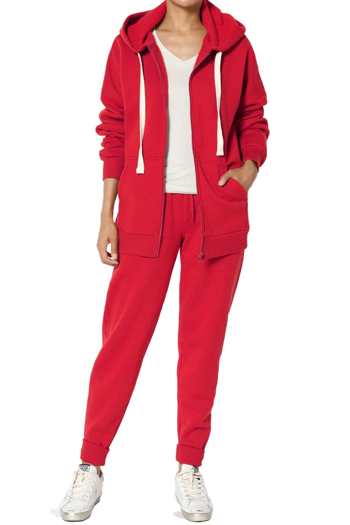 Accie Fleece Zip Hooded Jacket PLUS