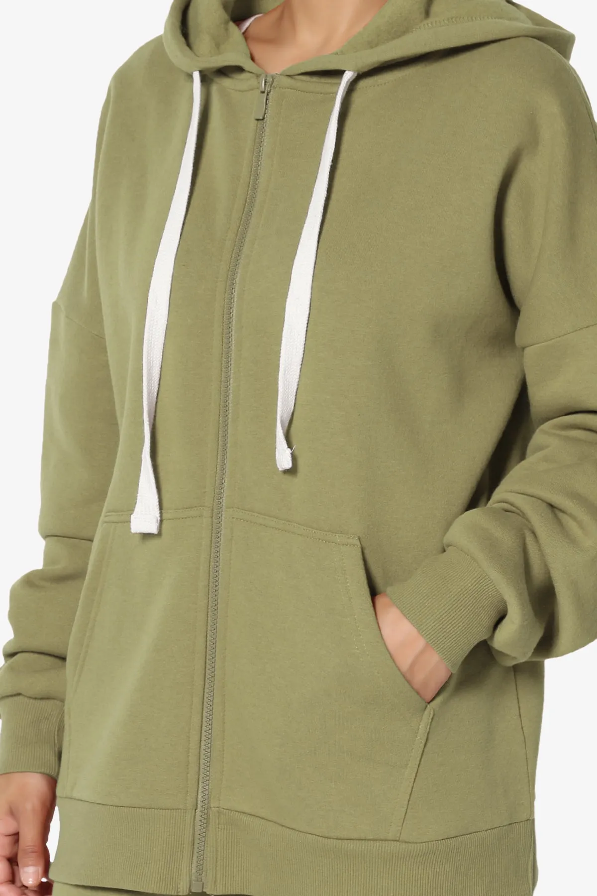 Accie Fleece Zip Hooded Jacket PLUS
