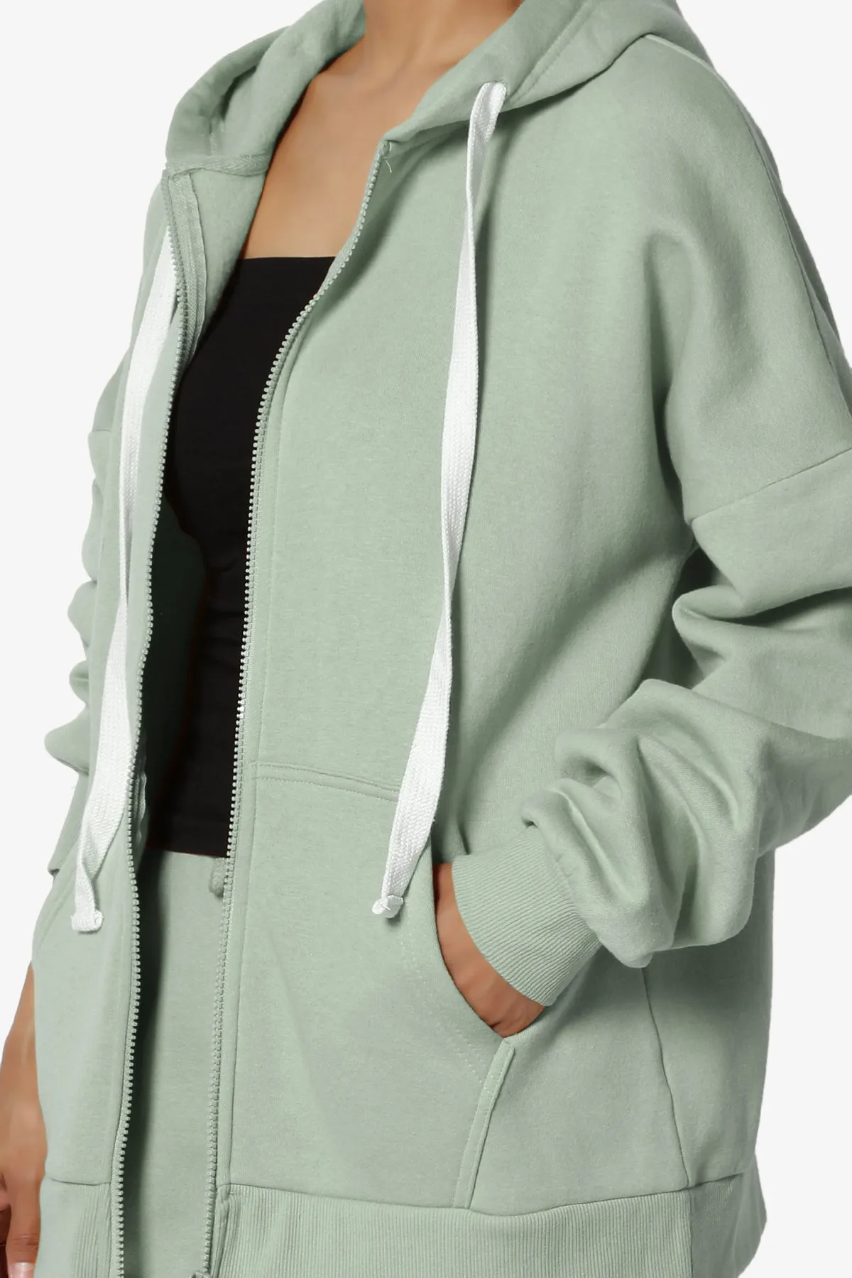 Accie Fleece Zip Hooded Jacket PLUS