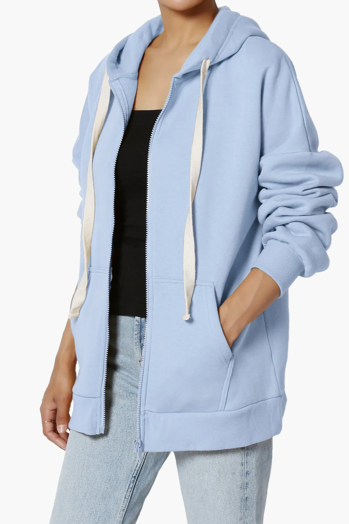 Accie Fleece Zip Hooded Jacket PLUS