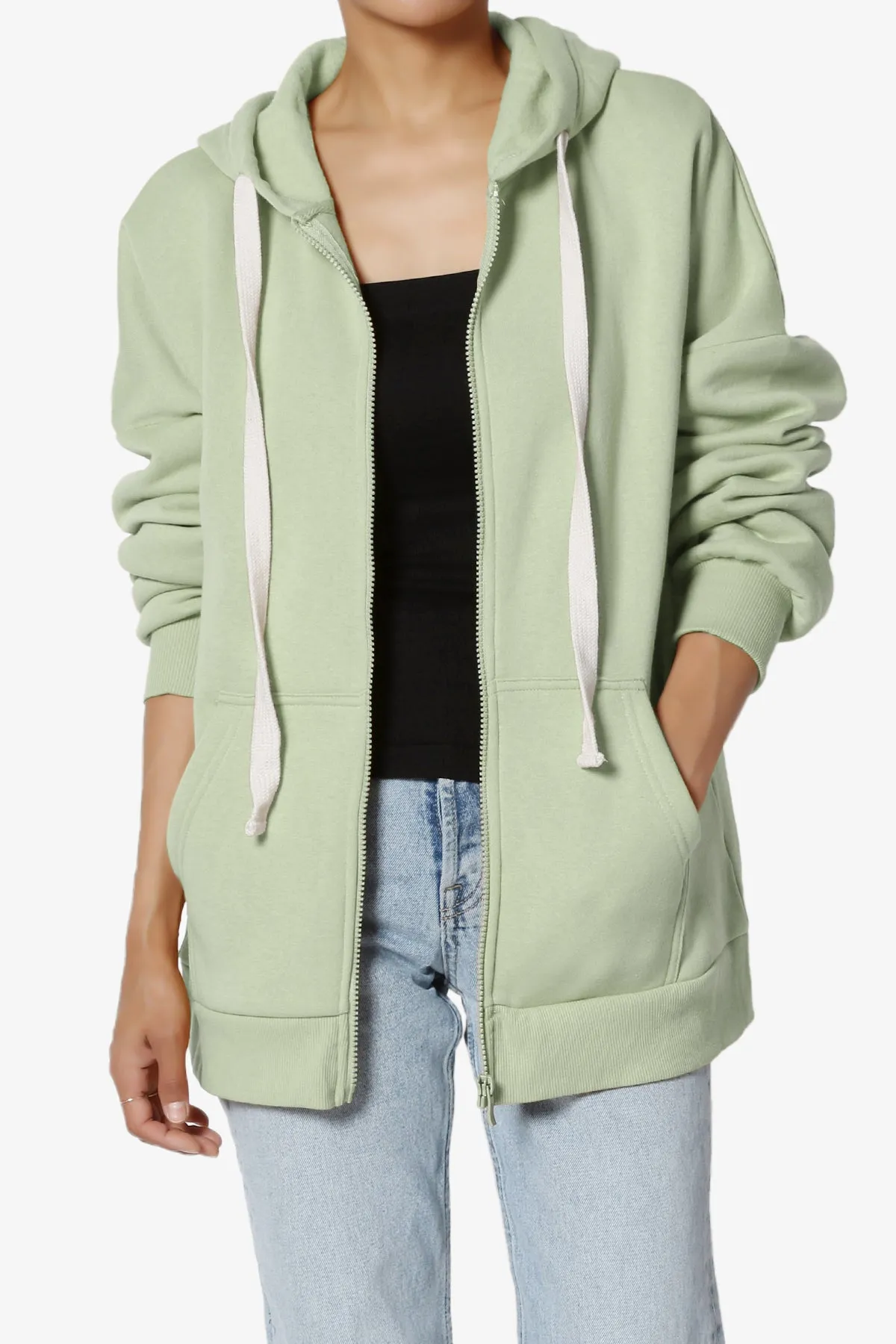 Accie Fleece Zip Hooded Jacket PLUS
