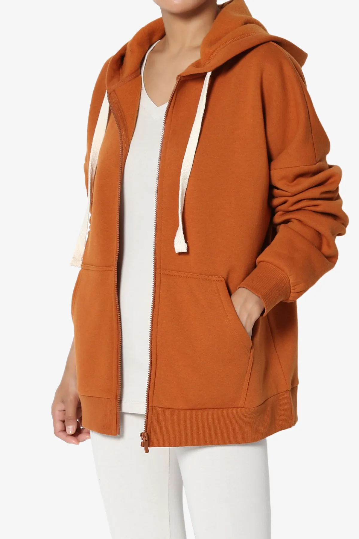 Accie Fleece Zip Hooded Jacket PLUS