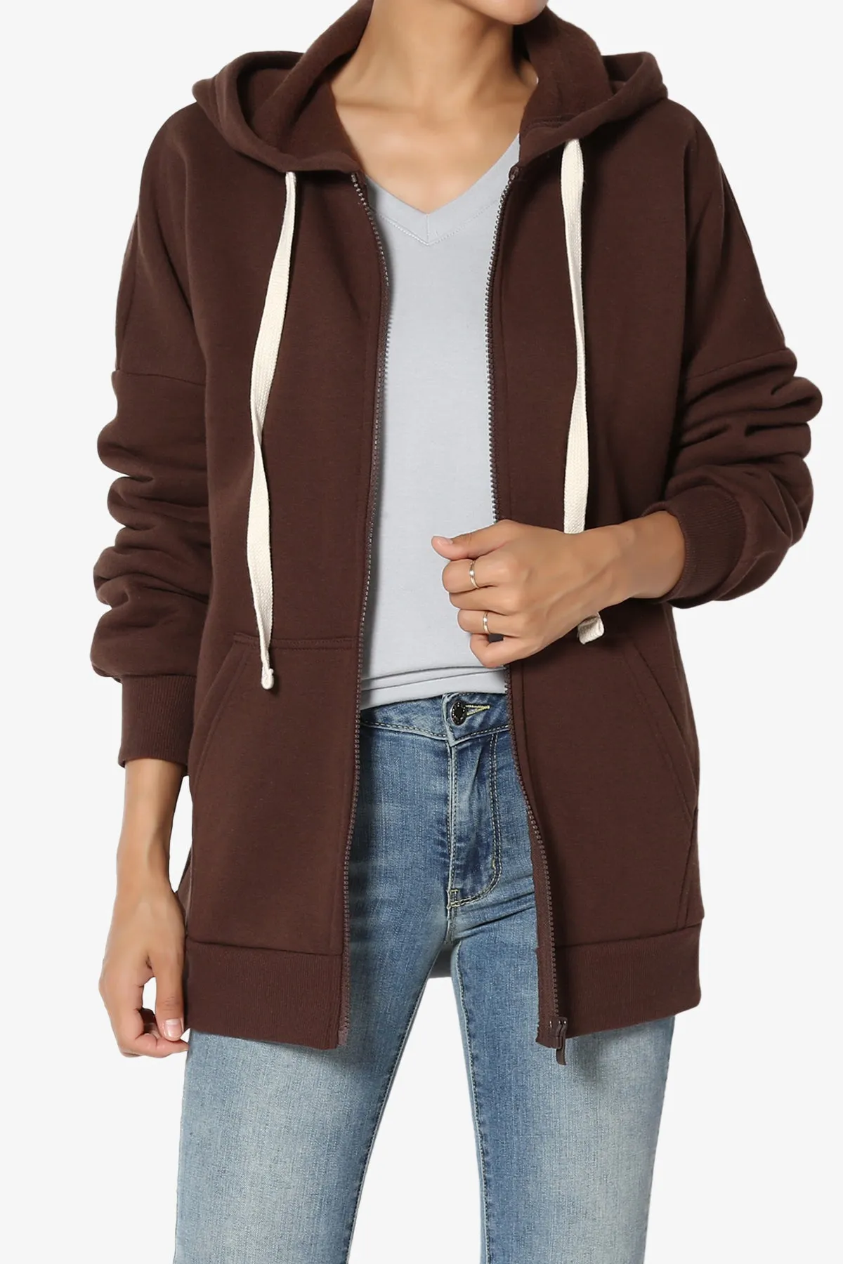 Accie Fleece Zip Hooded Jacket PLUS