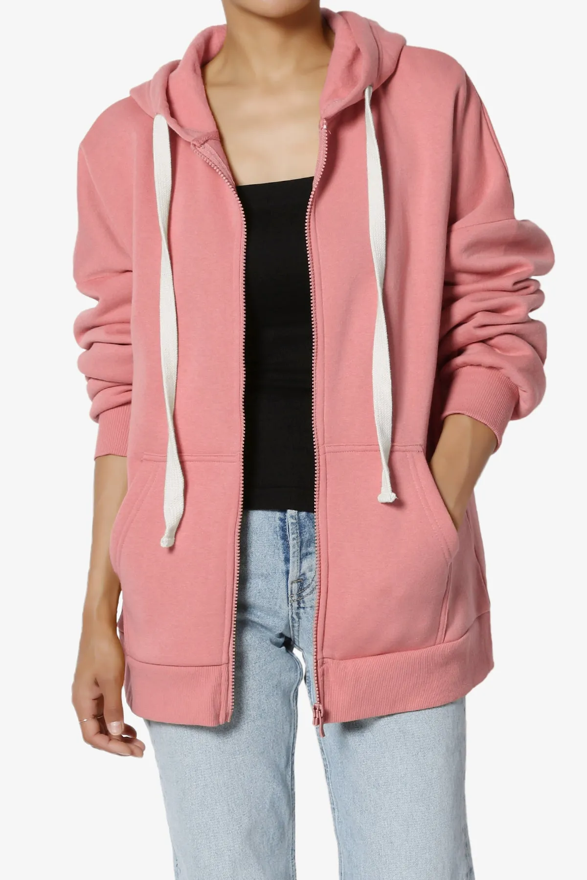Accie Fleece Zip Hooded Jacket PLUS