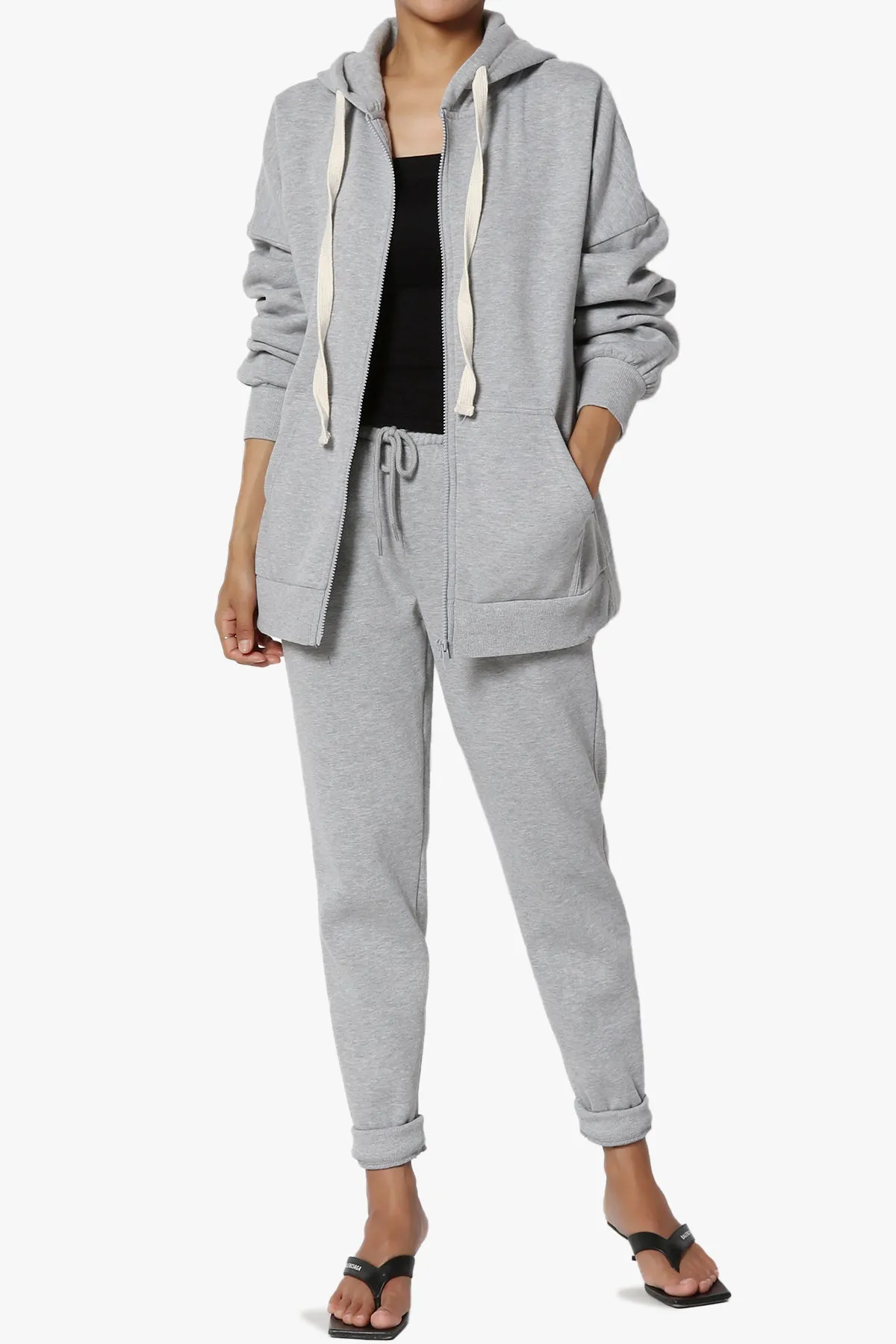Accie Fleece Zip Hooded Jacket PLUS