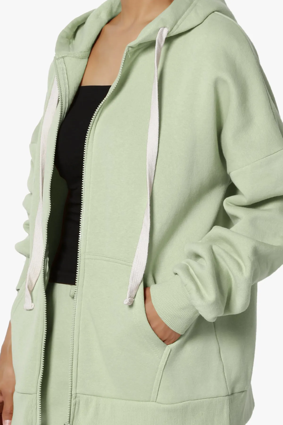 Accie Fleece Zip Hooded Jacket PLUS