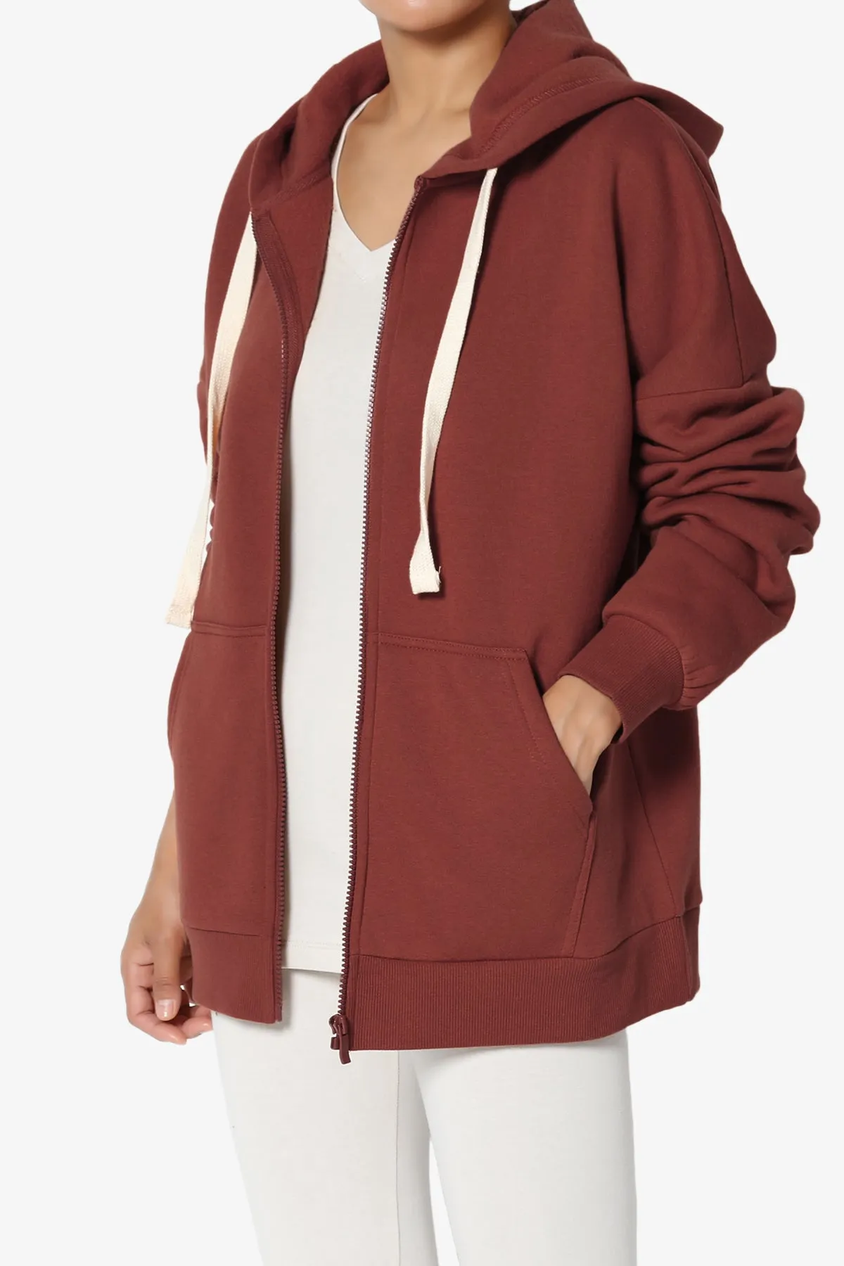 Accie Fleece Zip Hooded Jacket PLUS
