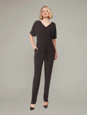 Acer | Draw-String Silk Jumpsuit