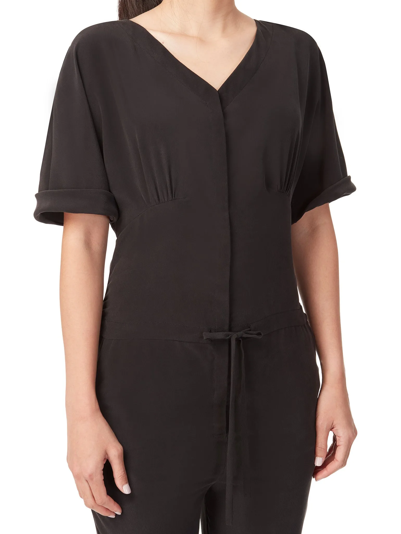 Acer | Draw-String Silk Jumpsuit